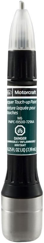 Genuine Ford Motorcraft Touch Up Paint Bottle Green Gem W6 7296 & Clear Coat