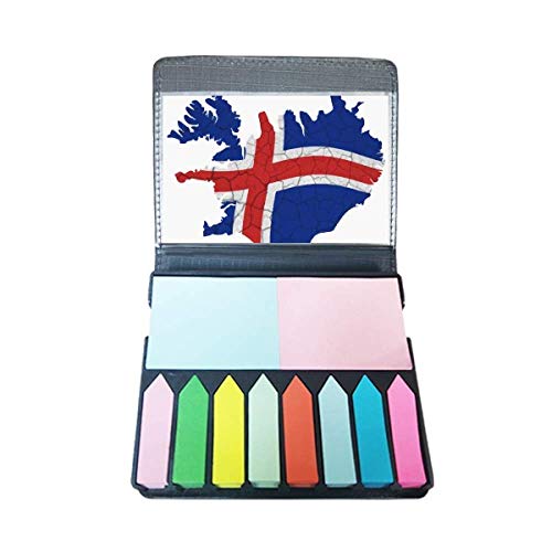 Marque-page carte de l'Islande abstrait pour carnet de voyage et lecture