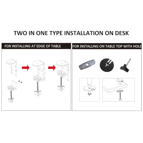 Image of SYGA Double Monitor Stand Dual Arm Desk Mount for Screen Size 10 inch to 30 inch Fully Height Adjustable Bracket Ergonomic 180 Tilt, 360 Rotation & 360 Swivel Arm - VESA Dimensions: 75x75-100x100 - Dual