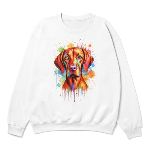 Watercolor Drip Dog Pop Art Colorful Portrait Artwork Adult Youth T-Shirt Hoodie Sweatshirt