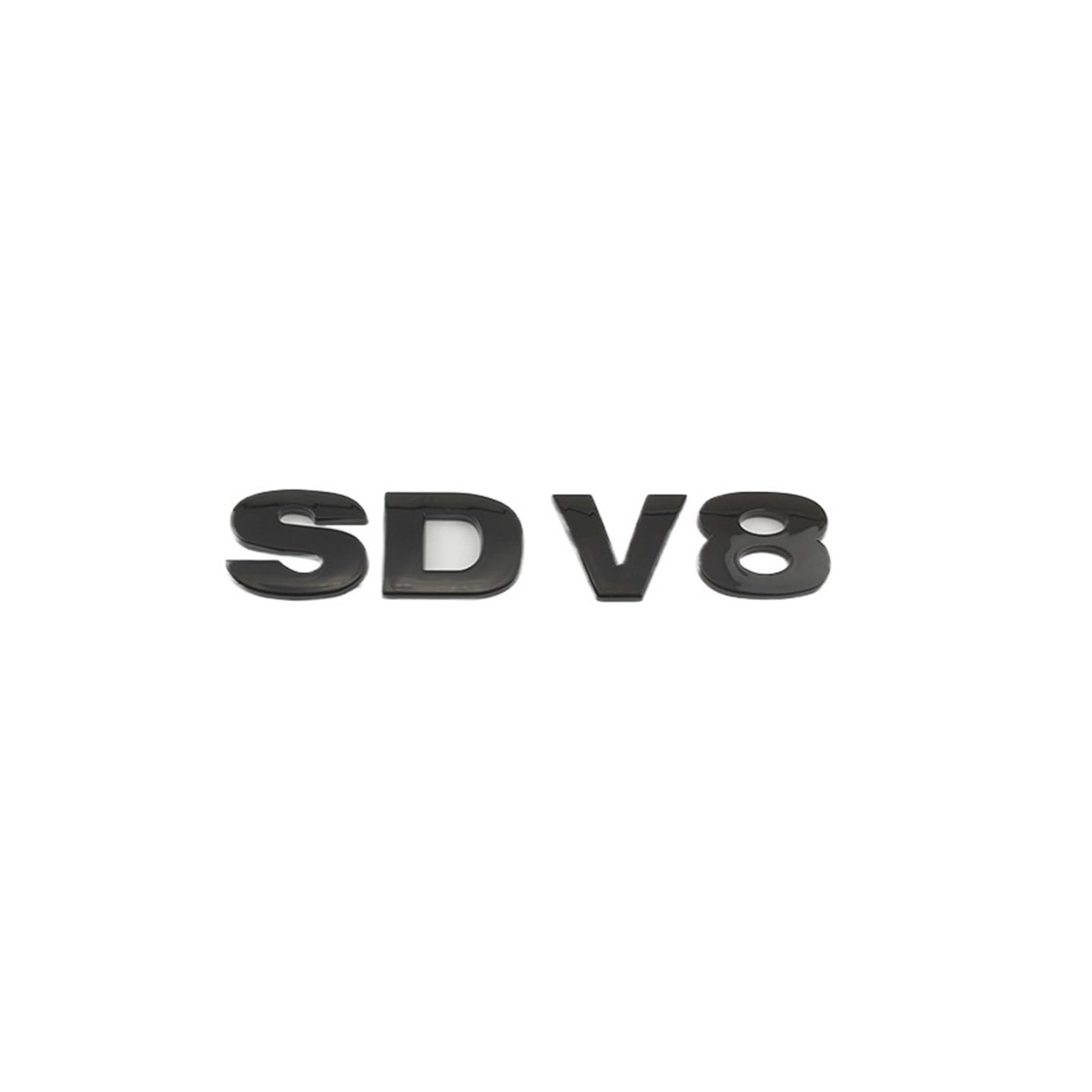 Car SDV6 SDV8 Trunk Logo Badge Emblem Decals Sticker Fit for Land Rover Range Sport Discovery 4 Defender Accessories(SDV8 Gloss Black)