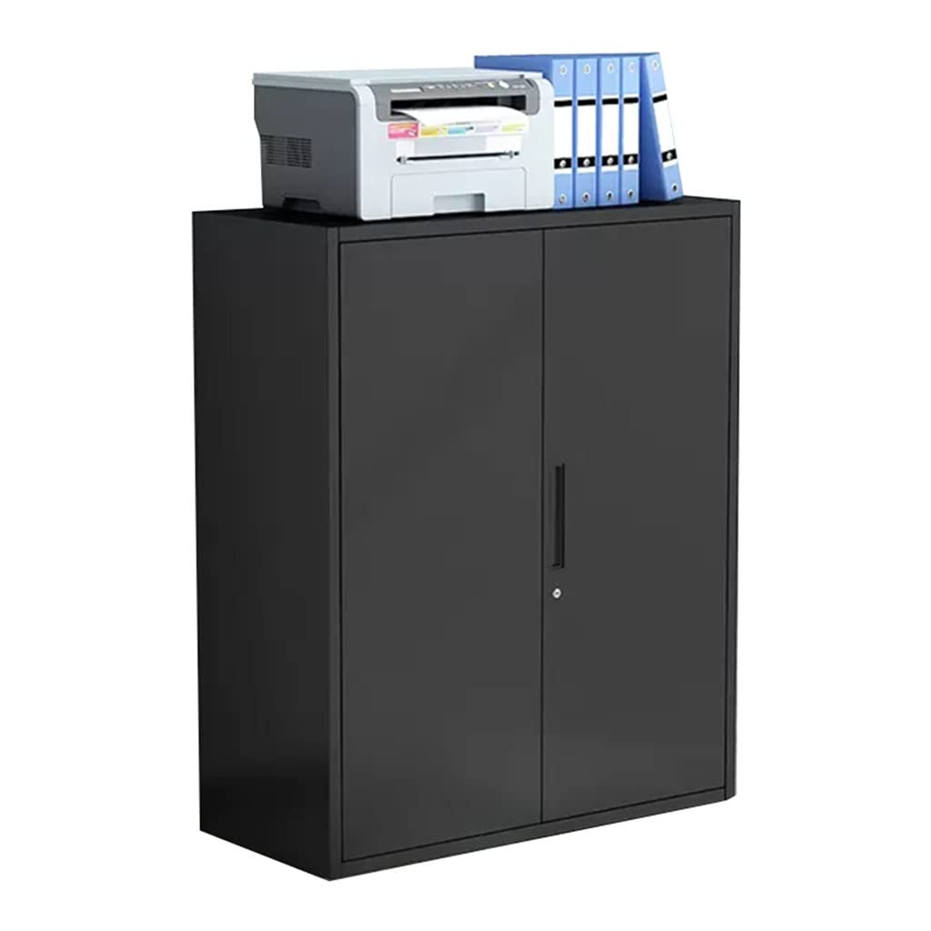 Aioneer A1 Lockable Black Steel Filing Cabinet With Strong Bearing Capacity For Home Office Use-90X40x109cm