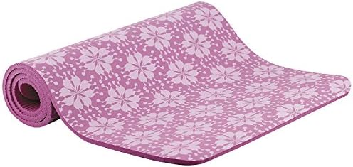Empower Fitness 10mm Cushioned Mat with Strap, Floral Print