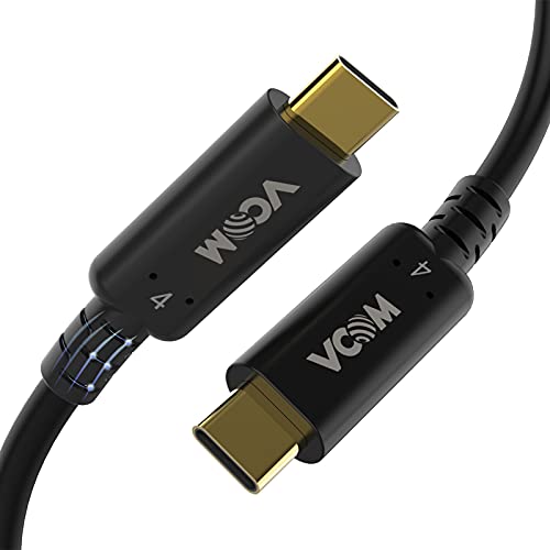 USB-C Thunderbolt 4適応 ケーブル USB 4ケーブル 40Gbps PD100W対応 VCOM1.2m 高速転送 急速充電 USB-C To USB-C サンダーボルト 3 ケーブル Type C USB 4.0 8K @ 30Hz/5K@60Hz / 4K@60Hz 映像出力 usb 4.0 3.1 3.0 MacBooks iPad Pro Dellに最適