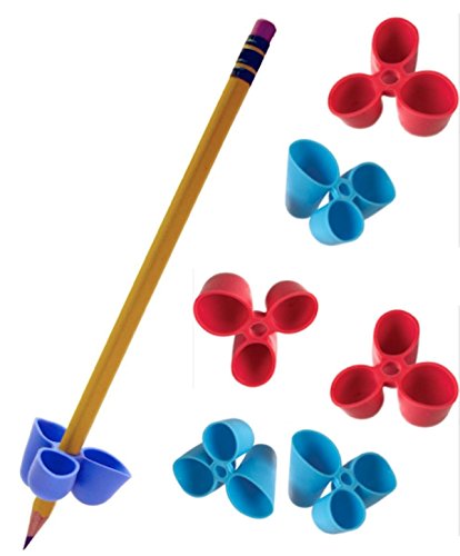 L'artiglio scrittura a matita Grip per matite e utensili, di formato medio, 6 conte Blu/Rosso (TPG-21206)