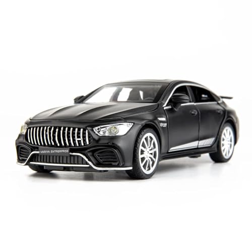 Image of BlackZone 1:32 Scale Toy Car Compatible for AMG GT63 Alloy Diecast Collectible Pull Back Toy Car with Light and Sound Toy Vehicle for Adult Boys Birthday Gift (Black)