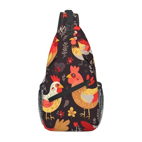 Bolso de pecho cruzado para hombre negro miniatura 1