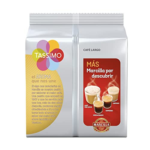 Miniatura 2 de Tassimo Cápsulas de Café Marcilla Largo| 80 Cápsulas Compatibles con Cafetera Tassimo - 5PACK - Amazon Exclusive