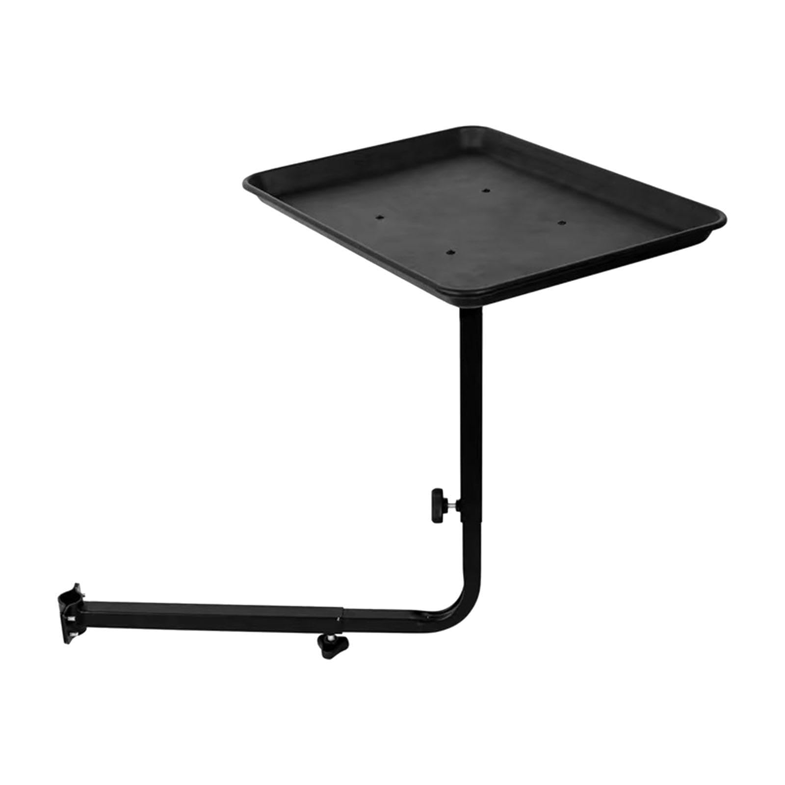 Accessoire pour Fauteuil de Coiffure, Plateau pour Fauteuil de Barbier, Chariot pour Matériel de Coiffure, Plateau de Coloration, Hauteur Réglable Pou