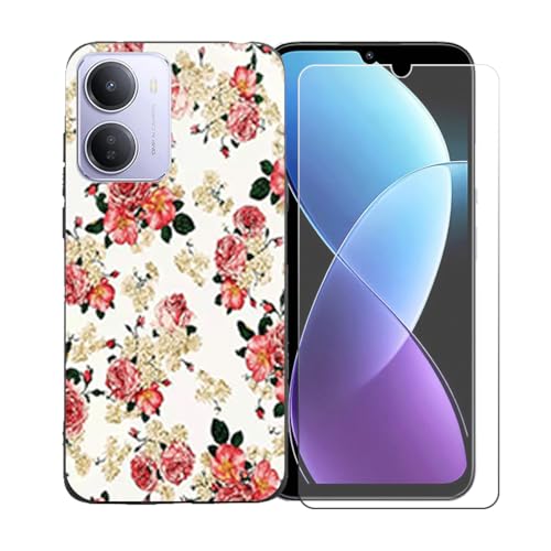 BMPNLSZ �K�p Redmi 15A 5G+HD�����K���X�ɓK�����ėpTPU�ی�J�o�[�A�V���J�Q���V�F���o���p�[�ی�o�b�N�V�F��-�K�p Redmi 15A 5G�ɓK����9�d�x�X�N���b�`�h�~�X�N���[���ی�J�o�[ LLM1