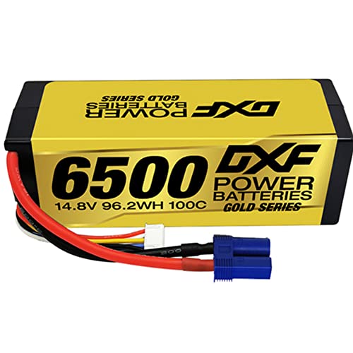 One-Day Sale: Up to 50% Off DXF 14.8V 4S Lipo Battery 6500mah 100C -200C EC5 Plug for 1/8 Scale Car Buggy RC Airplane Helicopter Boat