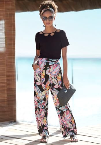 LASCANA Women's Printed Wide Leg Pants2