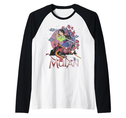 T-shirt Mulan et Mushu Disney raglan pour afficher votre courage
