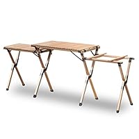 Amazon | FIELDOOR ウッドロールトップ キッチンテーブル