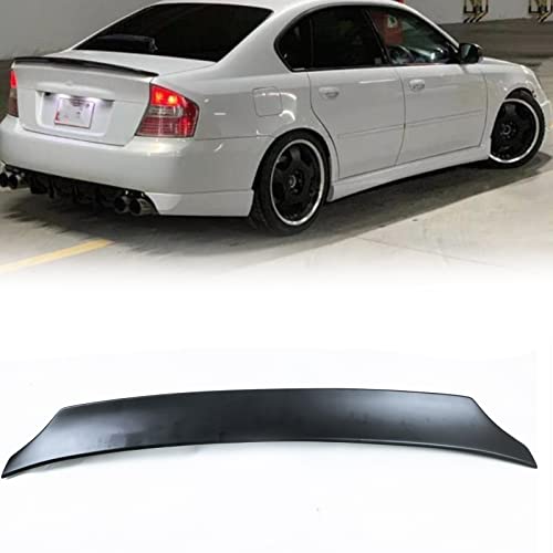 Spoiler en fibre de verre noir mat pour Subaru Legacy 2005-2008 style sportif épuré