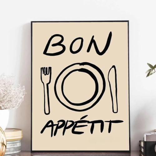 Affiches minimalistes pour la salle à manger et la cuisine ambiance conviviale