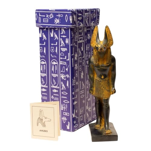 Estatua de Anubis con acabado marrón 7 pulg miniatura 3