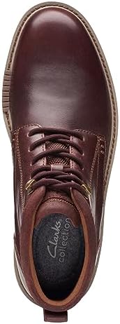 Clarks Men's Barnes Lace Oxford Boot, Brown Leather, 11 | Image 6