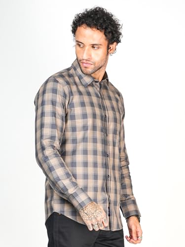 Image of Allen Cooper Checks Shirts for Men - 100% Cotton Comfort Fit Casual and Formal Shirt - Breathable, Soft, Classic Style (Multiple Colors)