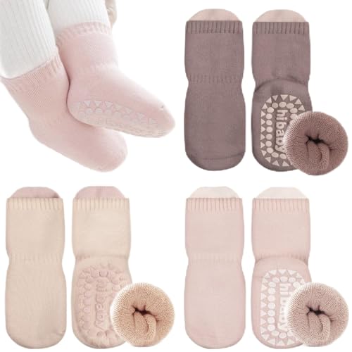 Simpeak 3 Paar Socken Baby, ABS Socken Baby Anti Rutsch,...