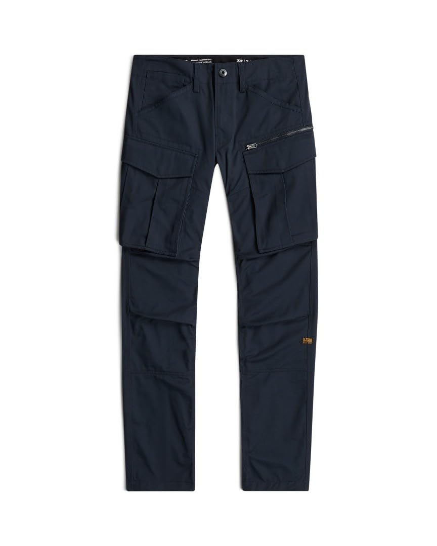 G-STAR Rovic Zip 3D Regular Tapered spodnie, Niebieski (Salute D02190-e064-c742), 35W / 36L