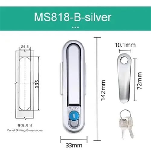 Serrure d'armoire électrique MS818 anti-vibration pour machines et coffrets
