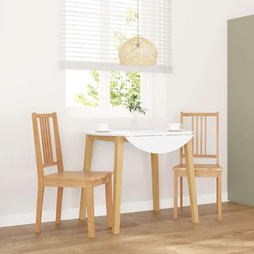 Yunovire Juego de 2 sillas de comedor, madera maciza natural, diseño ergonómico, 40 x 47,5 x 89 cm, gran comodidad para comedor, salón y cocina