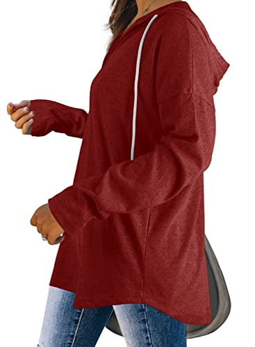 Image of Bofell Womens Fashion Tops Hoodies for Women Pullover Oversized Sweatshirts Long SLeeve Shirts Loose Fit