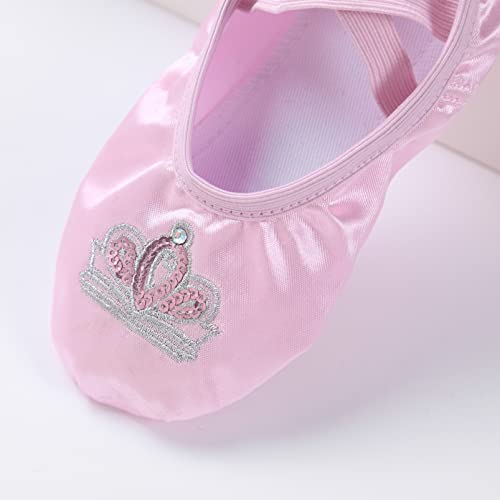 Aislor Girls Kids Dance Shoes Satin Cat Claw Sequins Ballet Practice Shoes Yoga Dance Performance Shoes Ballet Slippers4