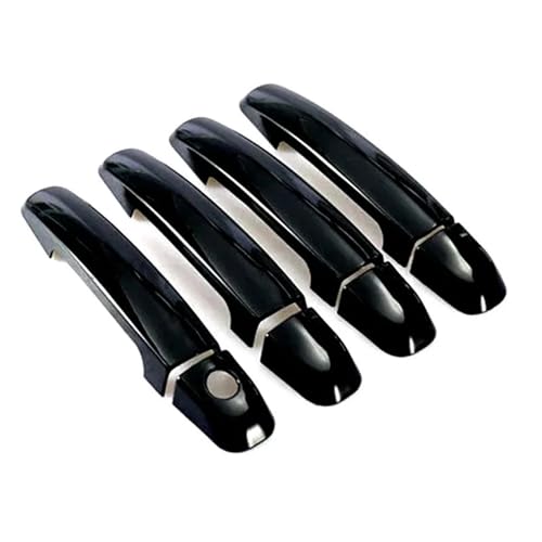 Garniture de poignée de porte de voiture autocollante noire pour Suzuki Swift 2005-2017