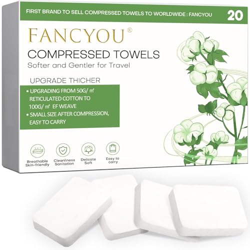 Fancyou �g���̂ăt�F�C�X�^�I�� ����12�C���`x9�C���` 20���p�b�N ���k�^�I���^�u���b�g ��100% �����ōė��p�\�ȃt�F�C�X�^�I�� �R���p�N�g �~�j �|�[�^�u�� �E�H�b�V���N���X ���s �r���[�e�B�[ �W�� BBQ �z�[�� �I�t�B�X�p