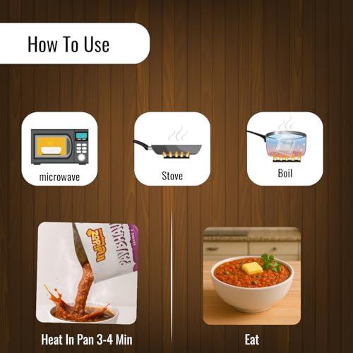Image of Indidoz Pav Bhaji Ready to Eat | Mumbai Style Buttery Vegetable Mash with Aromatic Spices | Authentic Indian Street Food | Heat & Eat Meal | No Preservatives | 300g
