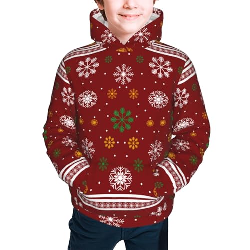 Merry Christmas Kid Hoodies Boys Sweatshirts Girls Pullover with Pocket3