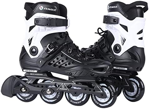 Roller Blades,Inline Skates for Man,Women Fitness Rollerblades Outdoor,Speed Racing Roller Skates,for Adult,Beginners,Unisex,Black,Men8.5/Women9