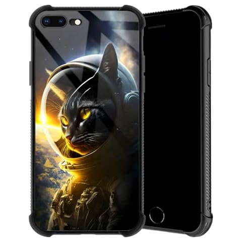 TnXee Case Compatible with iPhone SE 2022,Aerospace Cat SE 2022 Cases for Boys,Soft TPU Anti-Skid Thread Frame+Four Corner Anti-Collision Protection Case Compatible with iPhone SE 2022 4.7" Cover