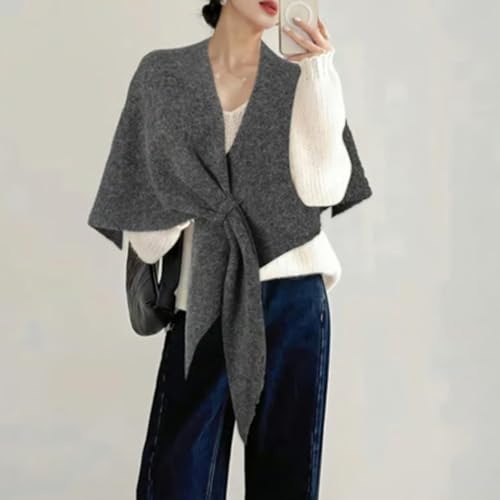 Gettoreach Women's Solid Color Shawl, Women's Spring and Summer All-Match Triangle Scarf Stay Warm, Chic and Light3