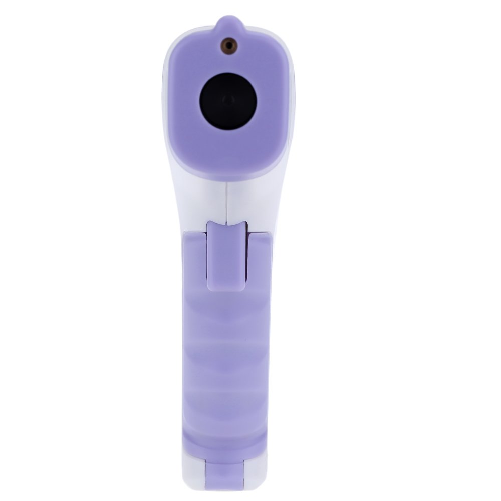 Termómetro infrarrojo sin contacto para medir la temperatura corporal y de la piel, termodetector digital con pantalla LCD inteligente retroiluminada y puntero láser, adecuado