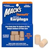 Mack’s ThermaFit Soft Foam Earplugs, 10 Pair - Comfortable Ear Plugs for Sleeping, Snoring, Work, Travel & Loud Events | Made in USA | Newly Upgraded and Improved