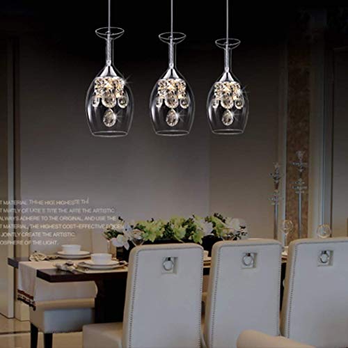 Lámpara de techo LED de cristal moderno tipo araña para comedor 3