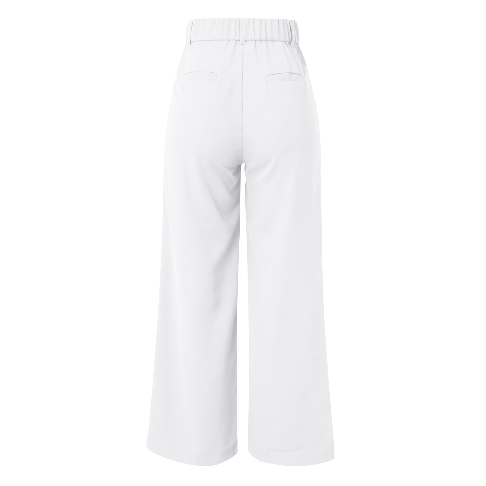 Pantaloni estivi da donna, casual, leggeri, palazzo, con tasche