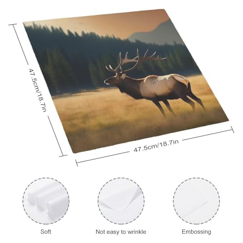 Servilletas de Tela Cuadradas 4 Piezas Floral Polyester miniatura 2