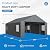 Polar Aurora 20x20 FT Heavy Duty Carport with All-Season Tarp, Portable Car Tent Garage with Roll-Up Windows & Side-Opening Door, Enclosed Car Port Canopy Tent with Galvanized Frame for Car, SUV, Boat