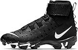 Nike mens Force Savage 2 Shark Football Cleat Aq7722-001, Black and White, 10
