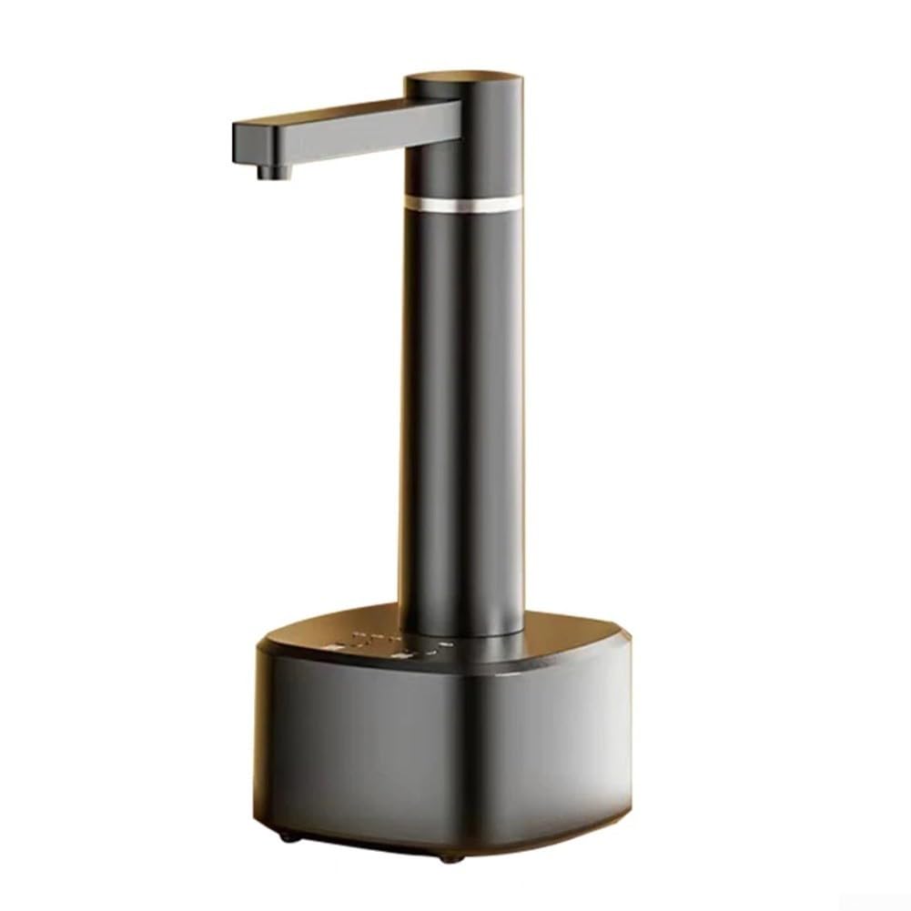Automatic Water Pump with Stand, USB Powered Dispenser for Convenient Hot and Cold Water (Black)
