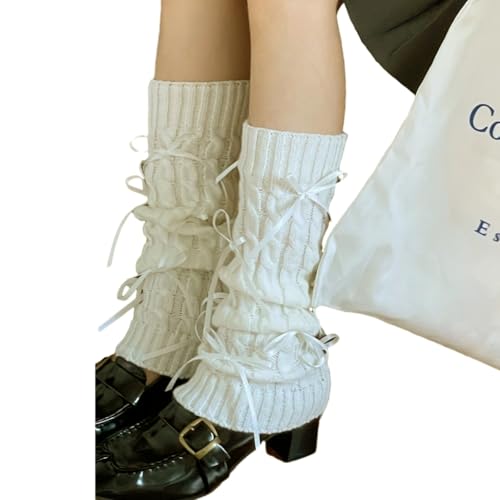 Womens Leg Warm Socks Slip Warm Thick Stockings Knitting Ankle High Bandage Cosplays High Boot Calf Covers