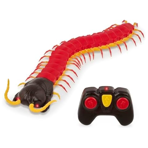 Terra by Battat – Remote Control Centipede Toy for Kids – RC Giant Scolopendra with LED Eyes – Electronic Arthropod Animal & Fast Moving Legs – 6 Years + Cover