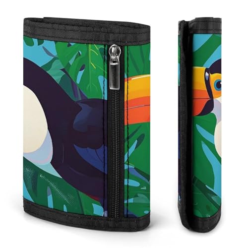 Toucan Trifold Wallet for Men - Money Clip Slim Wallets with Multiple Card Slots Minimalist Small Front Pocket Wallet for Everyday Carry3