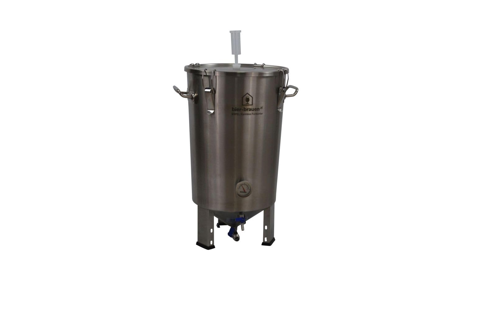 Recipiente de fermentación cónico de acero inoxidable, 30 litros