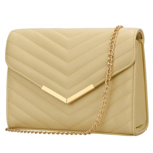 Image of KKXIU Women Formal Vegan Leather Evening Envelope Clutch Purses and Handbags for Party Wedding Prom Bridal