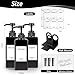 Glovios Dispensador Jabon Baño Pared Adhesivo Negro Dispensador de Gel y Champu Ducha 500ml Botellas de Bomba Recargables para Jabón Dispensador Jabon Baño Plastico Imagen de Glovios Dispensador Jabon Baño Pared Adhesivo Negro Dispensador de Gel y Champu Ducha 500ml Botellas de Bomba Recargables para Jabón Dispensador Jabon Baño Plastico